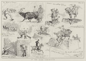 At the Irish Exhibition by Alfred Chantrey Corbould